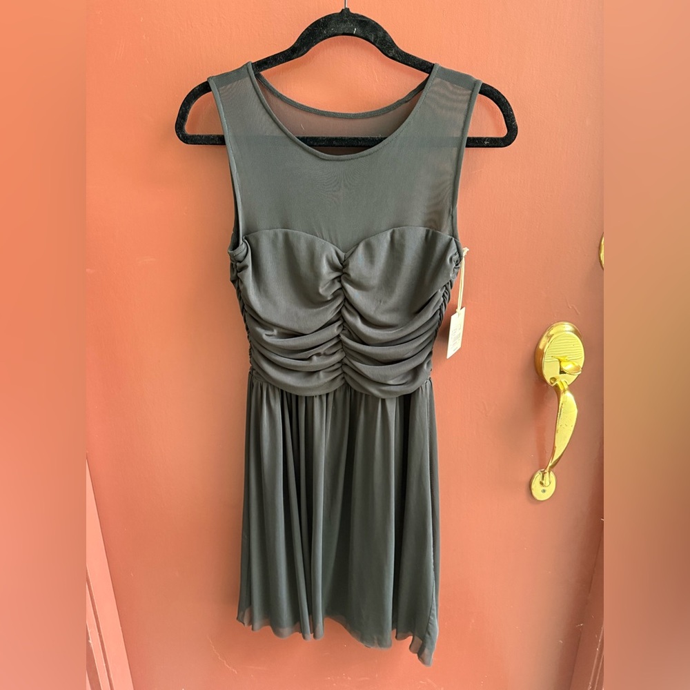 Black Ruched Dress